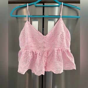 Altar'd State Pink Eyelet cami / tank